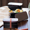 あじろ長角二段弁当 L.|s5